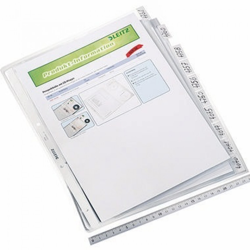 Leitz Prospekthülle 47540003 DIN A4 oben offen 0,13mm PP farblos Leitz Prospekthülle 47540003 DIN A4 oben offen 0,13mm PP farblos