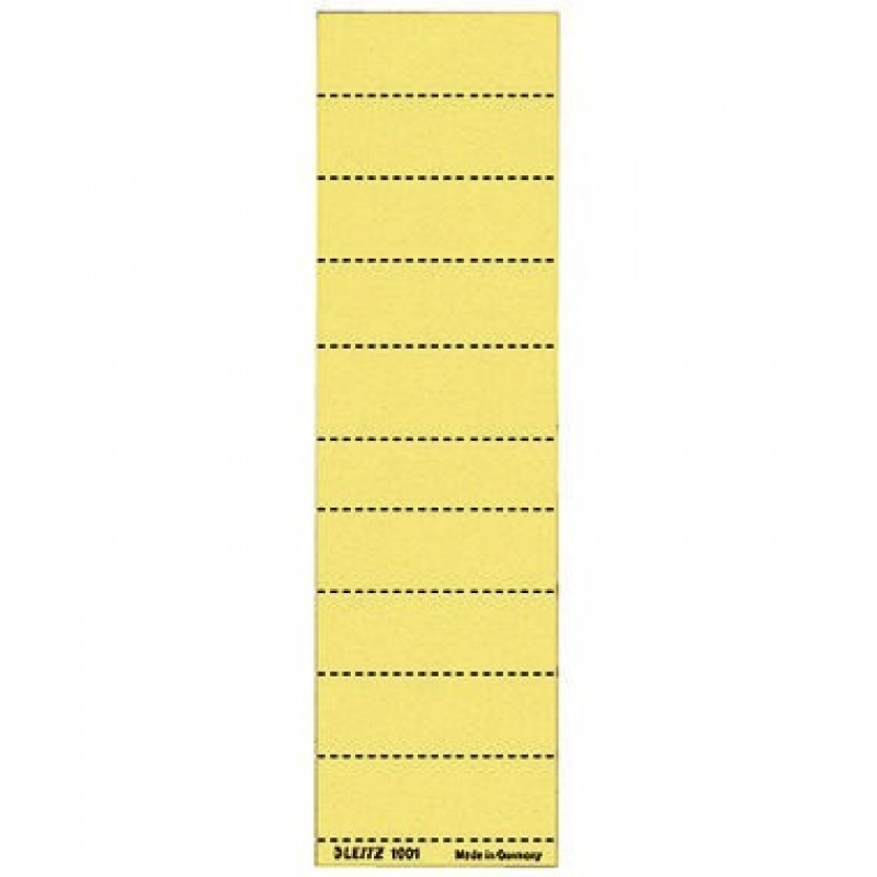 Leitz Beschriftungsschild 19010015 blanko 4zeilig gelb 100 St./Pack. Leitz Beschriftungsschild 19010015 blanko 4zeilig gelb 100 St./Pack.