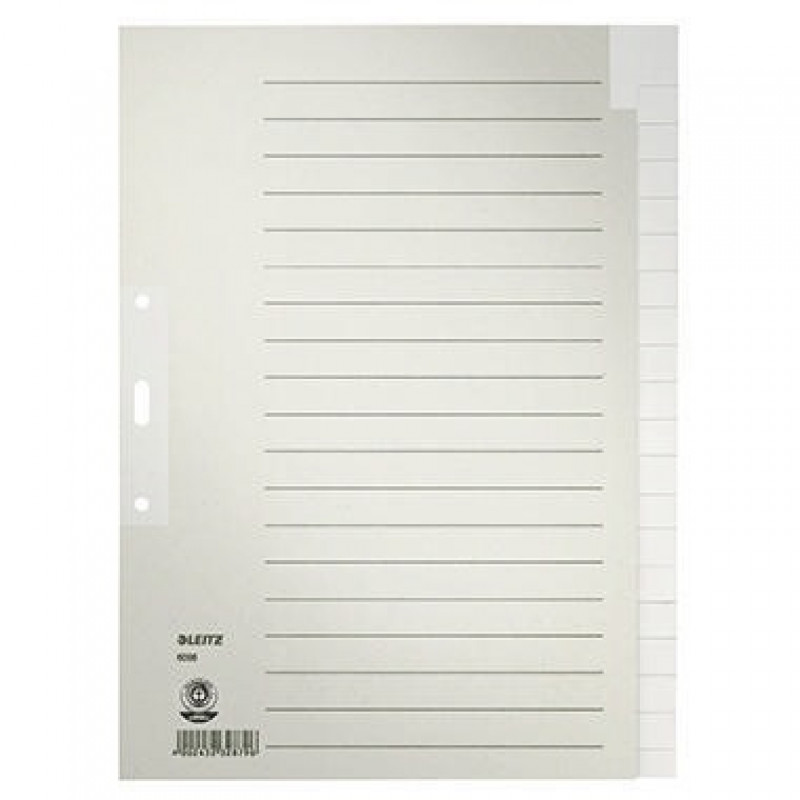 Leitz Register 60960085 blanko DIN A4 Tauenpapier grau Leitz Register 60960085 blanko DIN A4 Tauenpapier grau