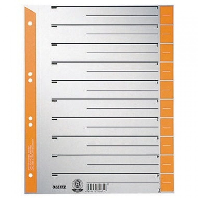 Leitz Trennblatt 16520045 DIN A4 230g Karton orange Leitz Trennblatt 16520045 DIN A4 230g Karton orange