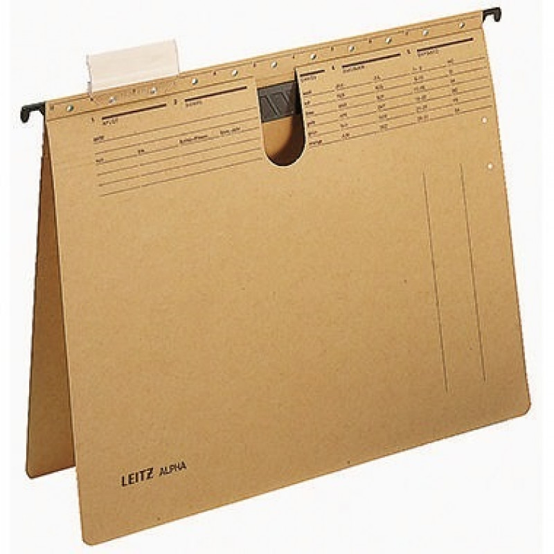 Leitz Hängehefter ALPHA 19890000 DIN A4 250g Natronkarton braun