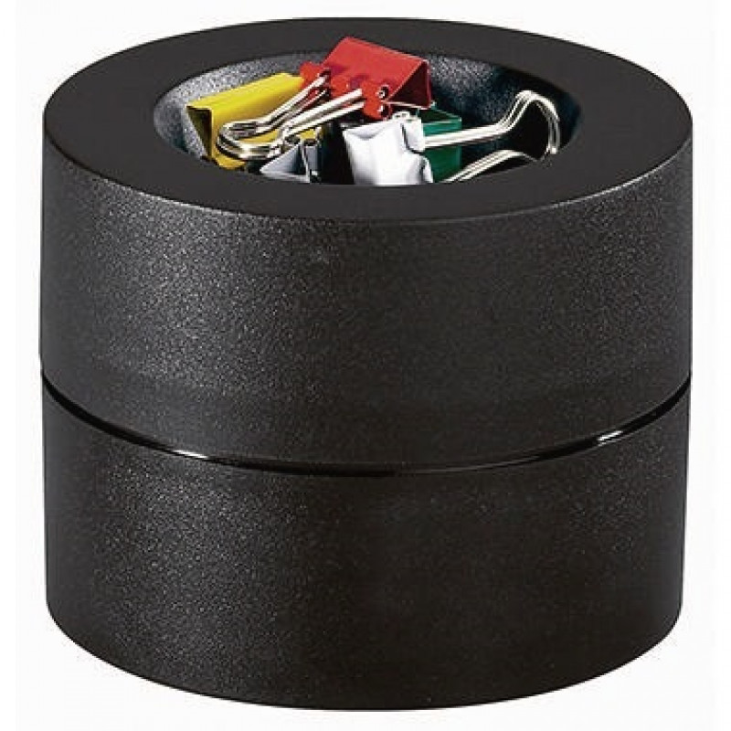 MAUL Klammerspender 3012490 7,3x6cm rund Kunststoff schwarz +Klammern MAUL Klammerspender 3012490 7,3x6cm rund Kunststoff schwarz +Klammern