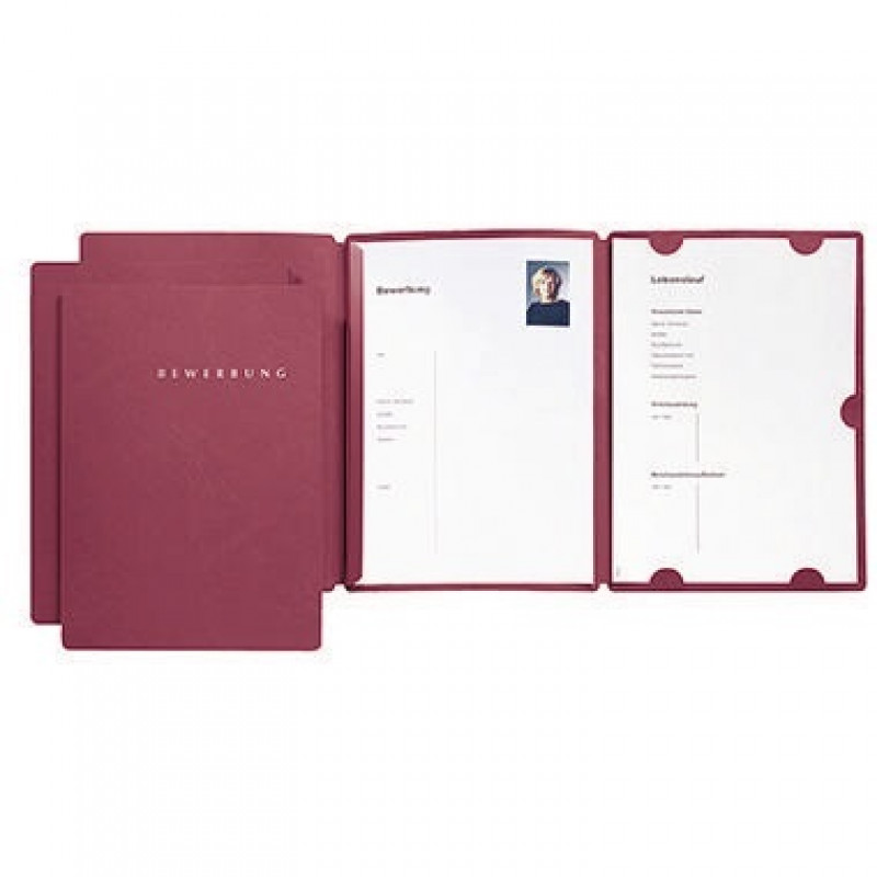 PAGNA Bewerbungsmmappe SELECT 22002-01 DIN A4 Karton rot PAGNA Bewerbungsmmappe SELECT 22002-01 DIN A4 Karton rot