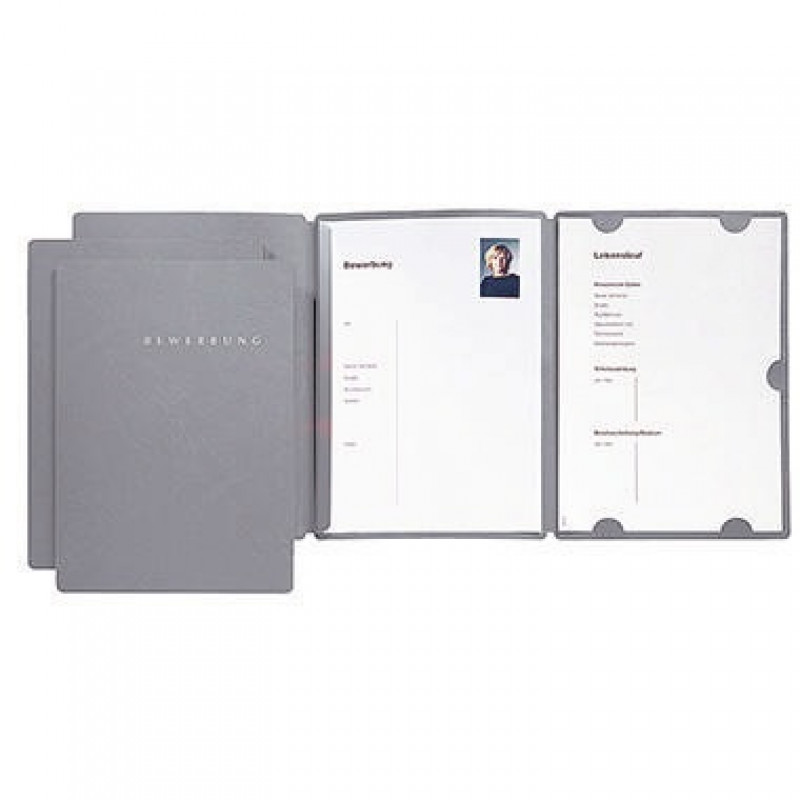 PAGNA Bewerbungsmmappe SELECT 22002-06 DIN A4 Karton grau PAGNA Bewerbungsmmappe SELECT 22002-06 DIN A4 Karton grau