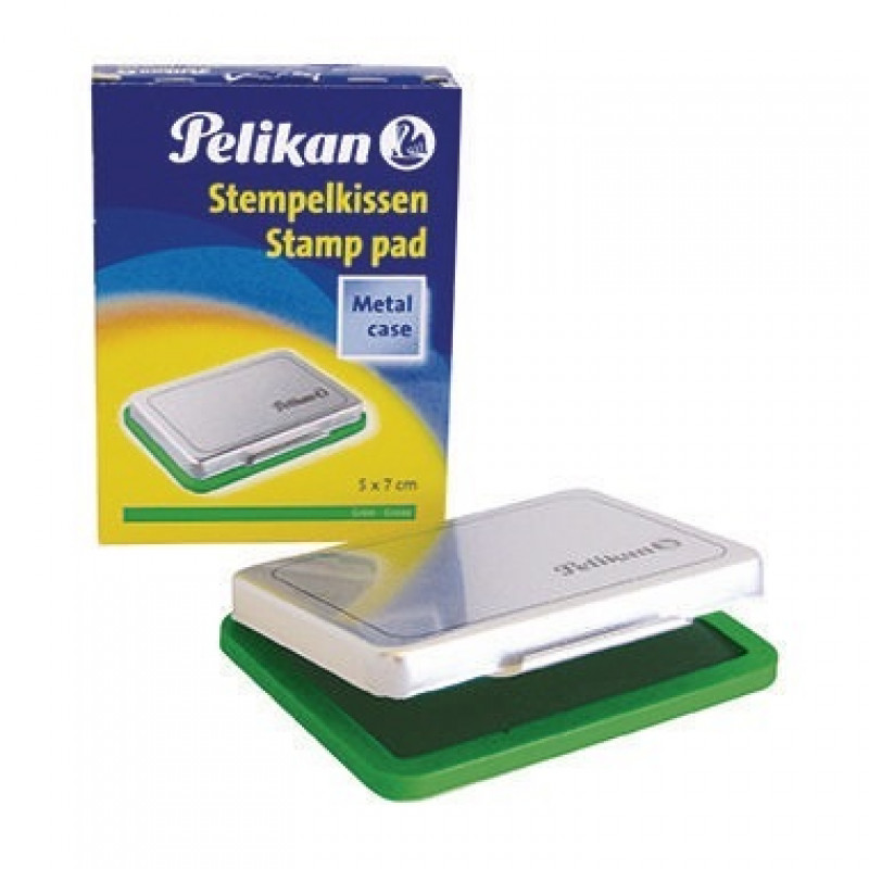 Pelikan Stempelkissen 331199 Gr.3 5x7cm Metallic-Gehäuse grün Pelikan Stempelkissen 331199 Gr.3 5x7cm Metallic-Gehäuse grün
