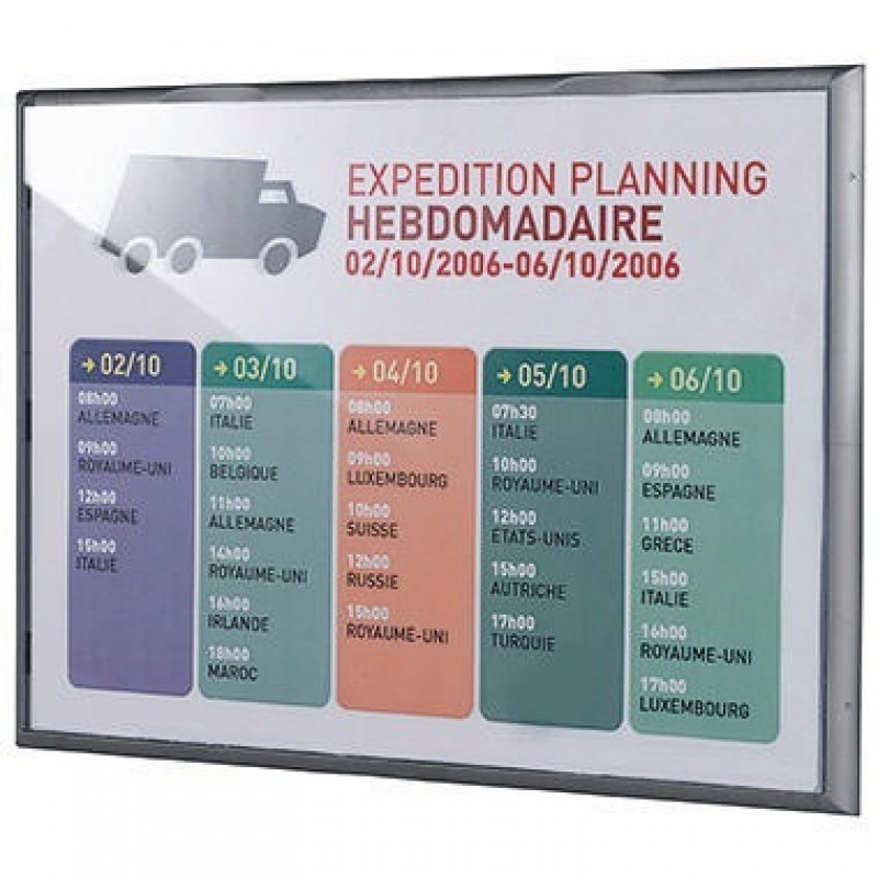 Paperflow Prospektständer 4069.35 DIN A3 quer aluminium Paperflow Prospektständer 4069.35 DIN A3 quer aluminium