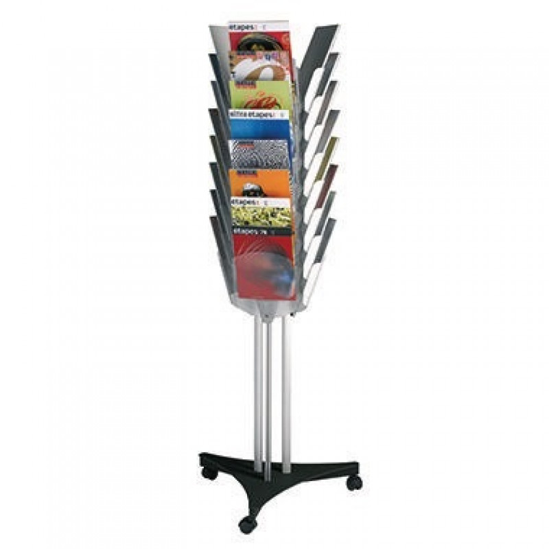 Paperflow Prospekthalter PM024TT.01 24Fächer grau Paperflow Prospekthalter PM024TT.01 24Fächer grau