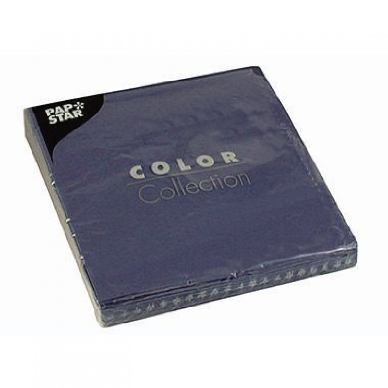 PAPSTAR Serviette 12431 33x33cm 3lagig dunkelblau 20 St./Pack. PAPSTAR Serviette 12431 33x33cm 3lagig dunkelblau 20 St./Pack.