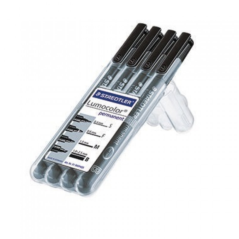 STAEDTLER Folienschreiber Lumocolor 31-9WP4GS 0,4-2,5mm sw 4 St./Pack. STAEDTLER Folienschreiber Lumocolor 31-9WP4GS 0,4-2,5mm sw 4 St./Pack.