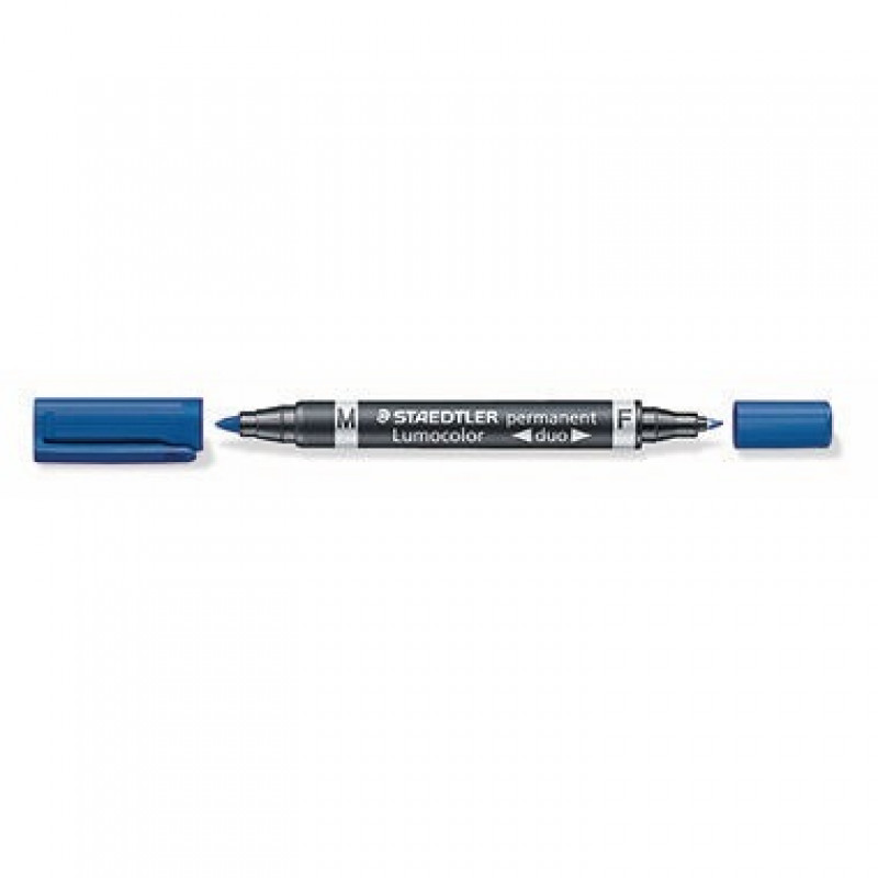STAEDTLER Permanentmarker Lumocolor duo 348-3 0,6mm/1,5mm blau STAEDTLER Permanentmarker Lumocolor duo 348-3 0,6mm/1,5mm blau