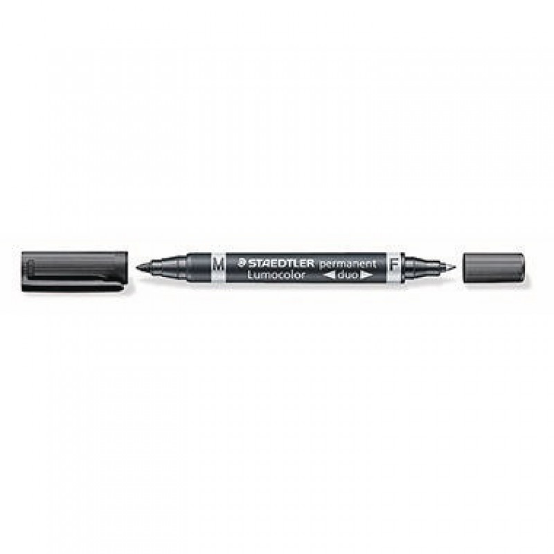 STAEDTLER Permanentmarker Lumocolor duo 348-9 0,6mm/1,5mm schwarz STAEDTLER Permanentmarker Lumocolor duo 348-9 0,6mm/1,5mm schwarz