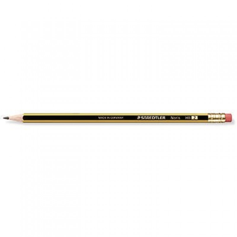 STAEDTLER Bleistift Noris 122-HB HB Radierer gelb/schwarz