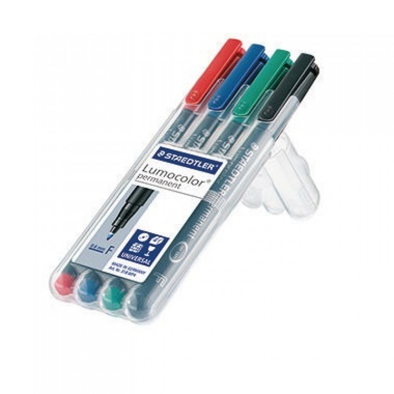 STAEDTLER Folienschreiber Lumocolor 318 WP4 0,6mm sortiert 4 St./Pack. STAEDTLER Folienschreiber Lumocolor 318 WP4 0,6mm sortiert 4 St./Pack.