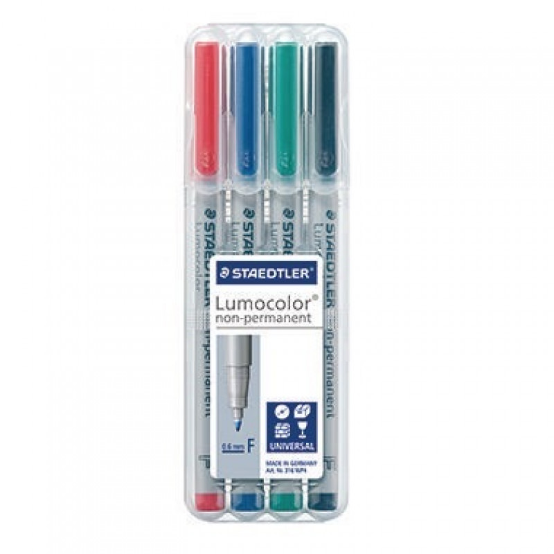 STAEDTLER Folienschreiber Lumocolor 316 WP4 0,6mm sortiert 4 St./Pack. STAEDTLER Folienschreiber Lumocolor 316 WP4 0,6mm sortiert 4 St./Pack.