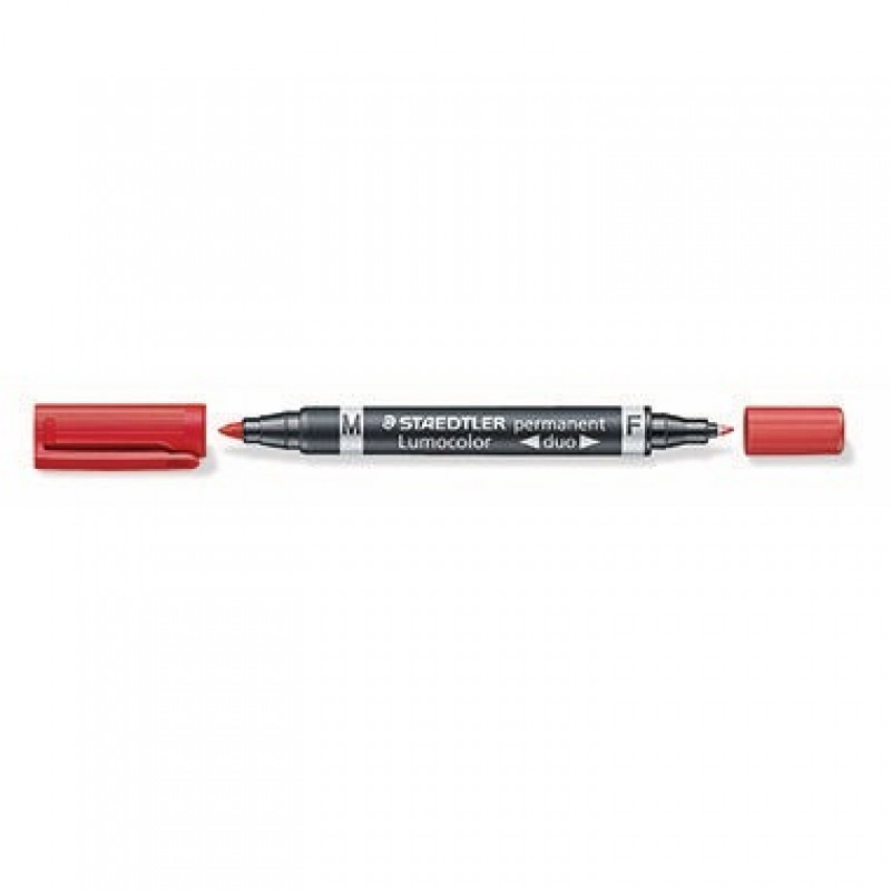 STAEDTLER Permanentmarker Lumocolor duo 348-2 0,6mm/1,5mm rot STAEDTLER Permanentmarker Lumocolor duo 348-2 0,6mm/1,5mm rot