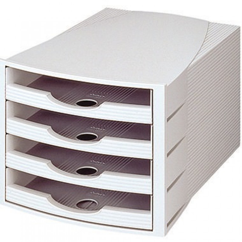 Soennecken Schubladenbox 1551 4offene Schübe lichtgrau Soennecken Schubladenbox 1551 4offene Schübe lichtgrau