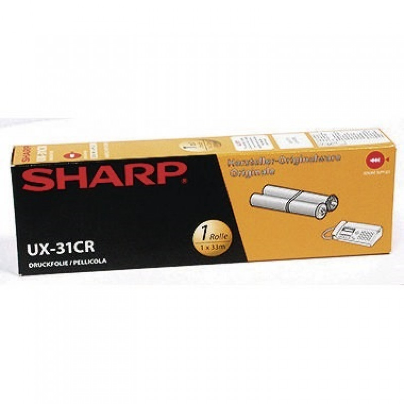 Sharp Thermotransferrolle UX31CR 100Seiten schwarz