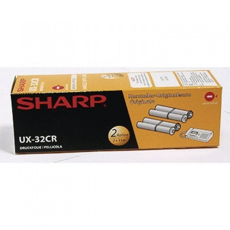Sharp Thermotransferrolle UX32CR 2x100Seiten schwarz 2 St./Pack.