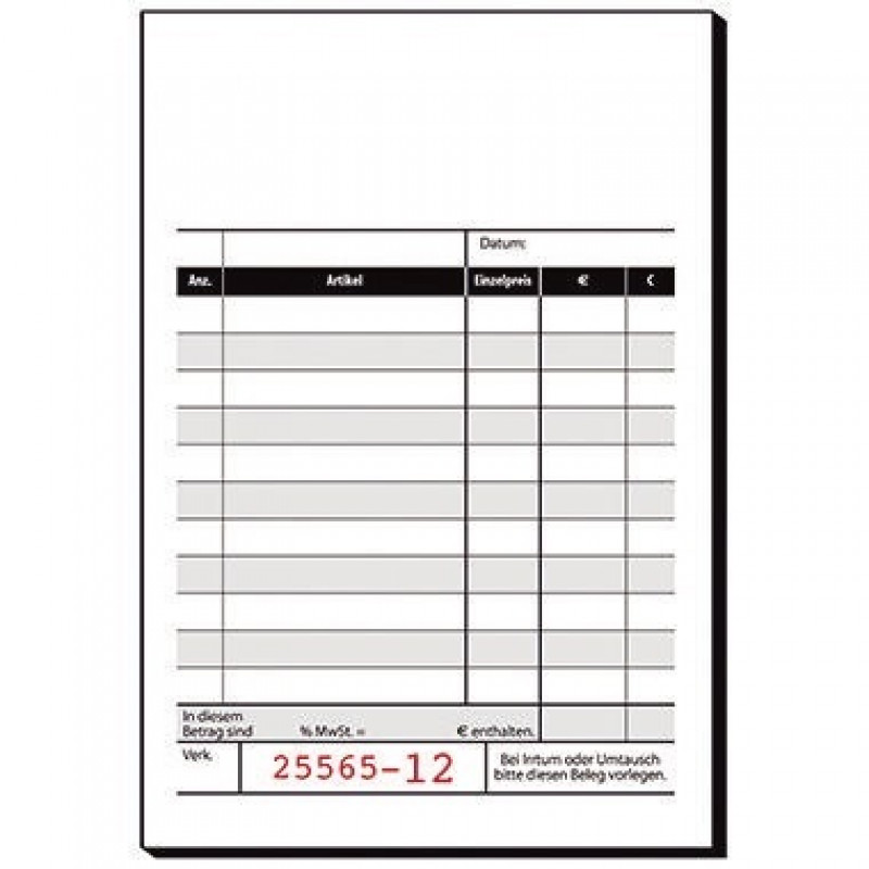 Sigel Kassenblock KC620 100x165mm 2x50Blatt Sigel Kassenblock KC620 100x165mm 2x50Blatt