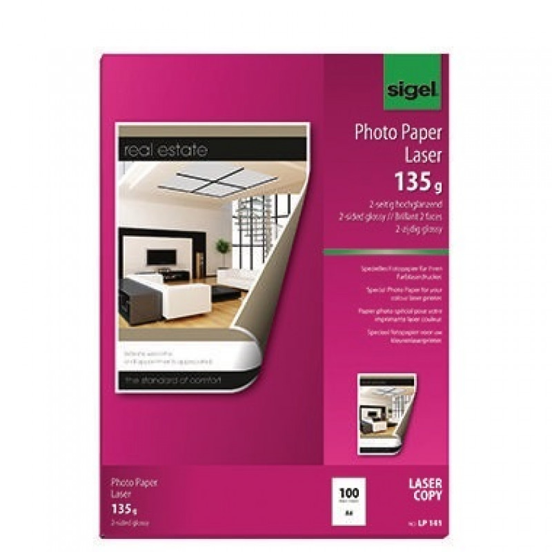 Sigel Fotopapier LP141 DIN A4 135g hochweiß 100 Bl./Pack. Sigel Fotopapier LP141 DIN A4 135g hochweiß 100 Bl./Pack.