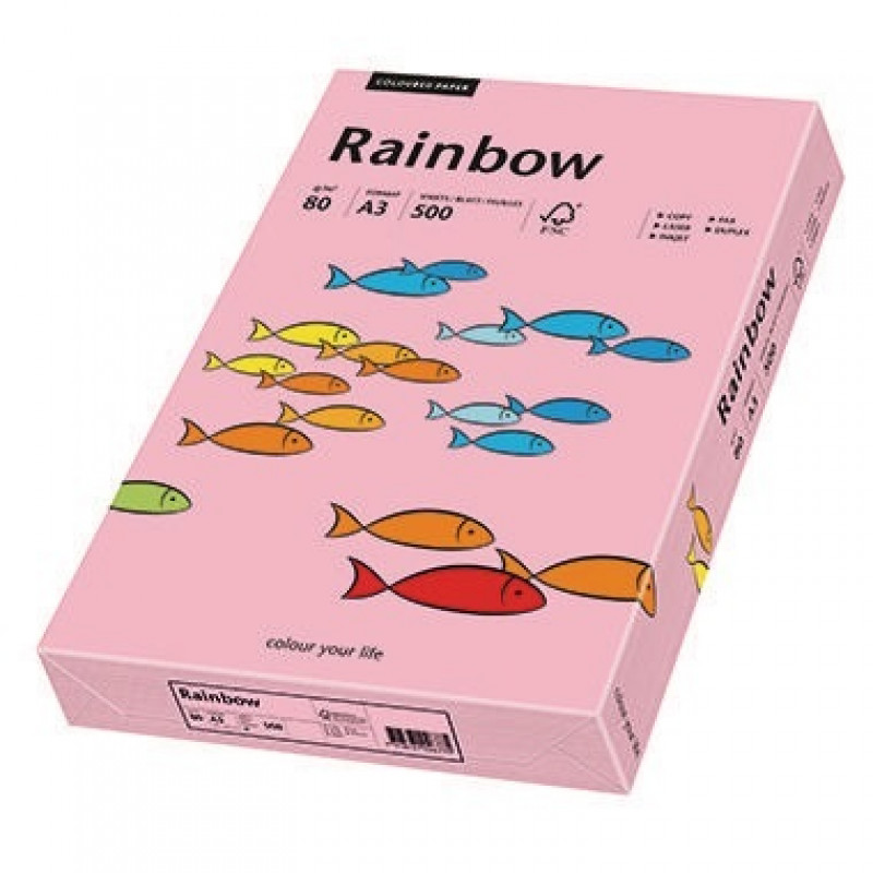 Rainbow Kopierpapier 88042544 A3 80g rosa 500 Bl./Pack. Rainbow Kopierpapier 88042544 A3 80g rosa 500 Bl./Pack.