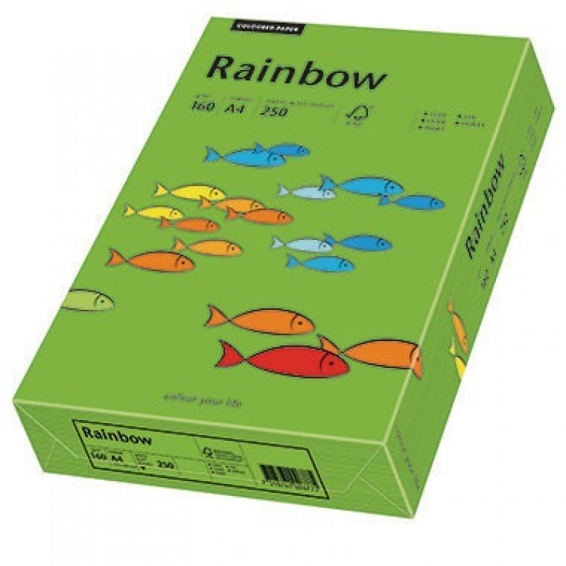 Rainbow Kopierpapier 88042681 A4 160g intensivgrün 250 Bl./Pack. Rainbow Kopierpapier 88042681 A4 160g intensivgrün 250 Bl./Pack.