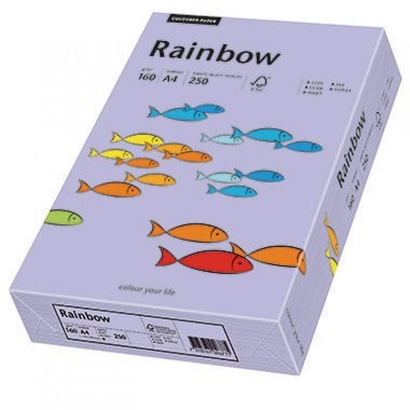 Rainbow Kopierpapier 88042571 A4 160g violett 250 Bl./Pack. Rainbow Kopierpapier 88042571 A4 160g violett 250 Bl./Pack.
