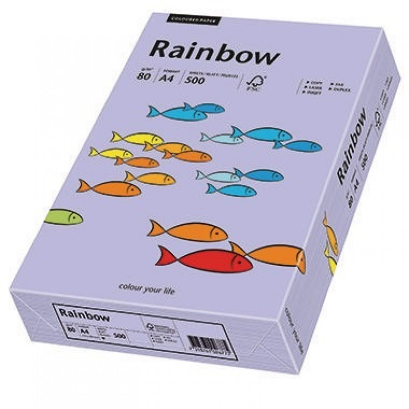 Rainbow Kopierpapier 88042563 A4 80g violett 500 Bl./Pack. Rainbow Kopierpapier 88042563 A4 80g violett 500 Bl./Pack.