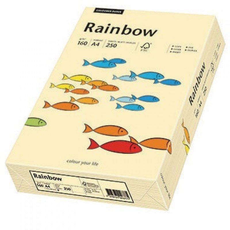 Rainbow Kopierpapier 88042283 A4 160g chamois 250 Bl./Pack. Rainbow Kopierpapier 88042283 A4 160g chamois 250 Bl./Pack.