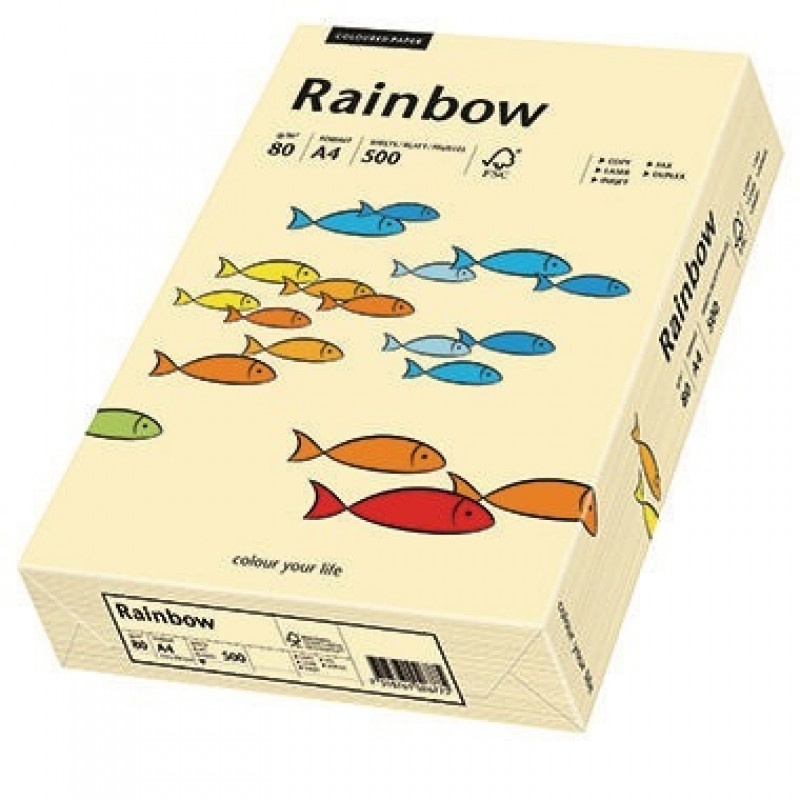 Rainbow Kopierpapier 88042275 A4 80g chamois 500 Bl./Pack. Rainbow Kopierpapier 88042275 A4 80g chamois 500 Bl./Pack.