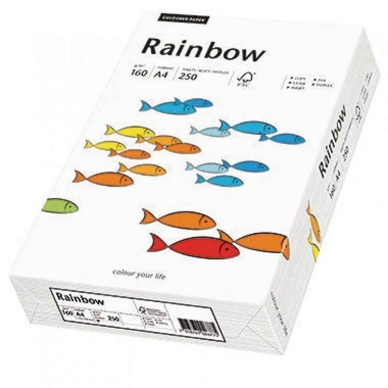 Rainbow Kopierpapier 88042209 A4 160g weiß 250 Bl./Pack. Rainbow Kopierpapier 88042209 A4 160g weiß 250 Bl./Pack.