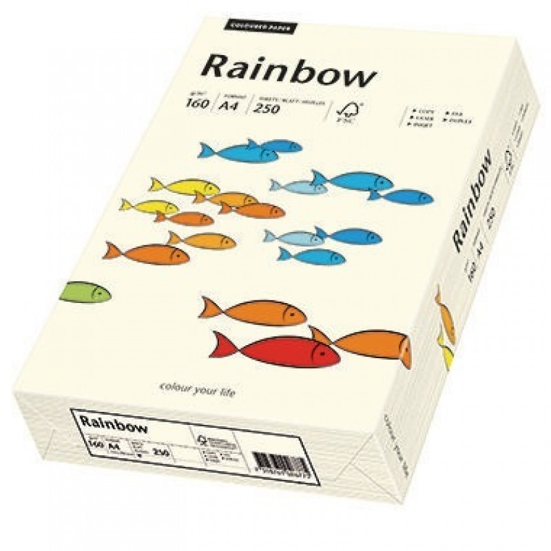 Rainbow Kopierpapier 88042257 A4 160g hellchamois 250 Bl./Pack. Rainbow Kopierpapier 88042257 A4 160g hellchamois 250 Bl./Pack.