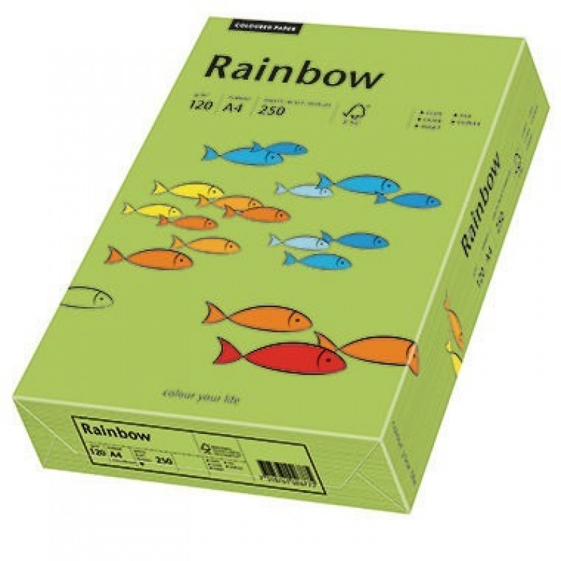 Rainbow Kopierpapier 88042656 A4 120g grün 250 Bl./Pack. Rainbow Kopierpapier 88042656 A4 120g grün 250 Bl./Pack.