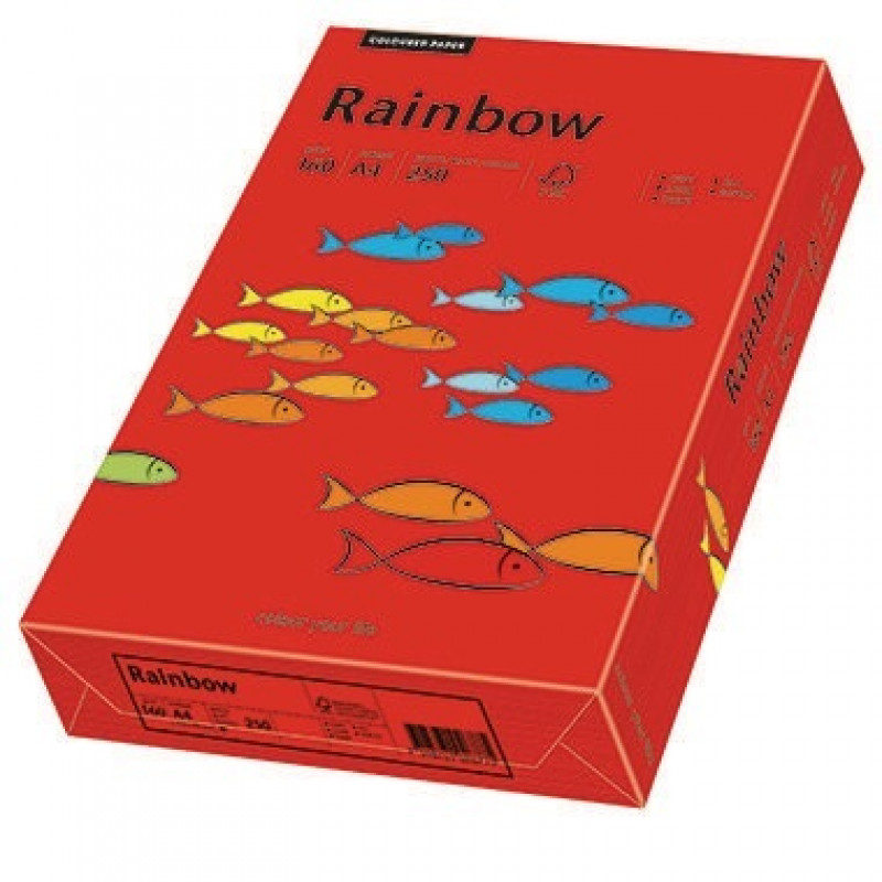 Rainbow Kopierpapier 88042483 A4 160g intensivrot 250 Bl./Pack. Rainbow Kopierpapier 88042483 A4 160g intensivrot 250 Bl./Pack.