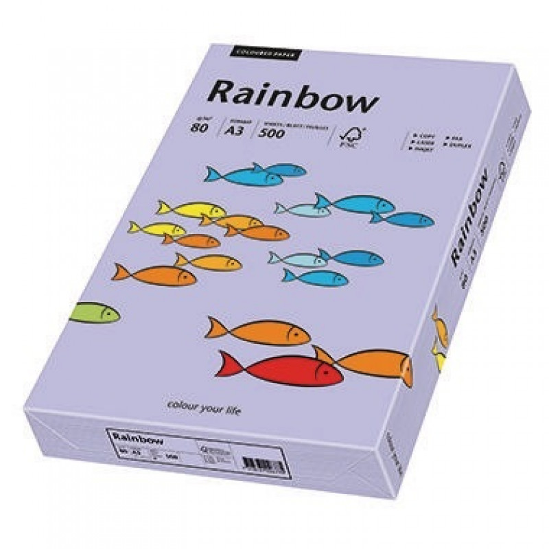 Rainbow Kopierpapier 88042566 A3 80g violett 500 Bl./Pack. Rainbow Kopierpapier 88042566 A3 80g violett 500 Bl./Pack.