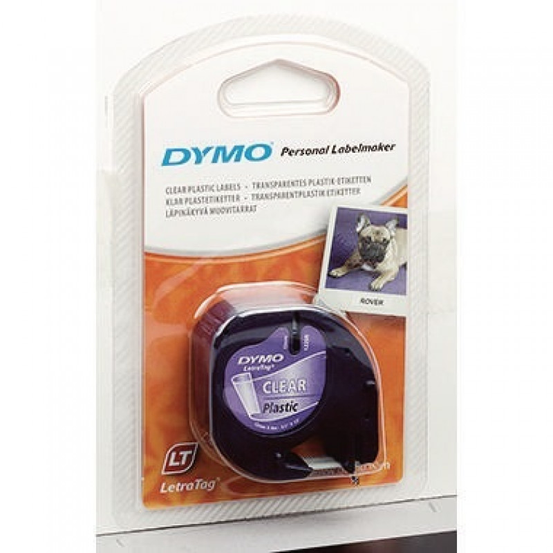 DYMO Schriftbandkassette LetraTag S0721550 12mmx4m sw auf tr DYMO Schriftbandkassette LetraTag S0721550 12mmx4m sw auf tr