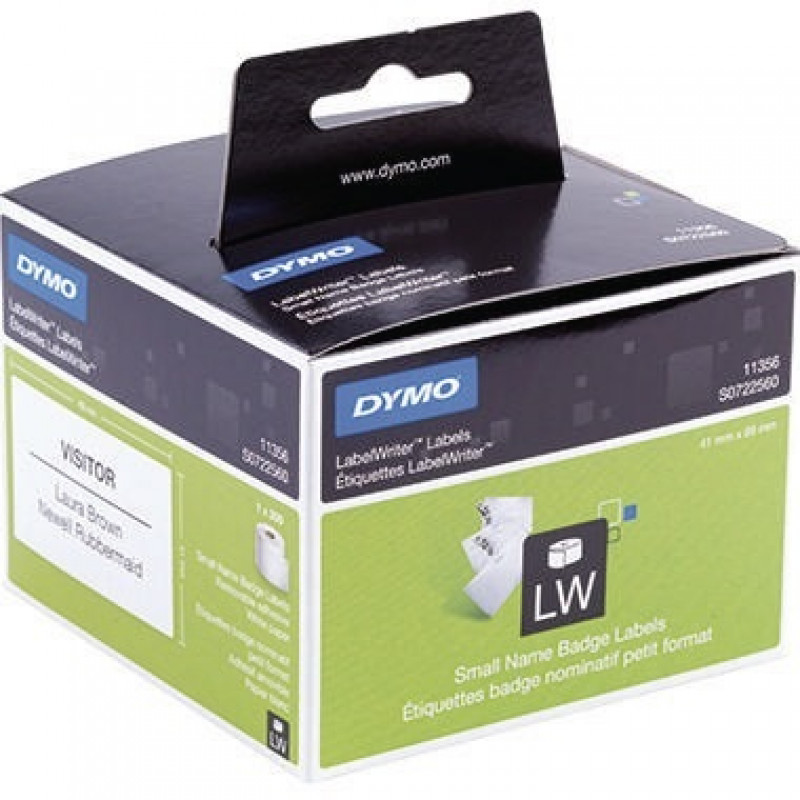 DYMO Namensschildetikett S0722560 89x41mm weiß 300 St./Rl. DYMO Namensschildetikett S0722560 89x41mm weiß 300 St./Rl.