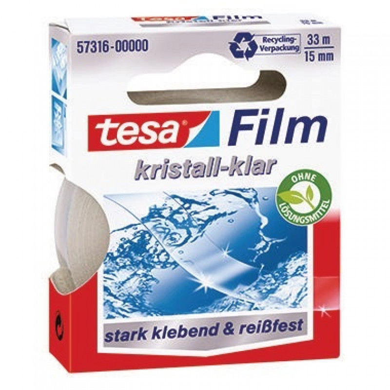 tesa Klebefilm tesafilm kristall- klar 57316-00000 15mmx33m tesa Klebefilm tesafilm kristall- klar 57316-00000 15mmx33m