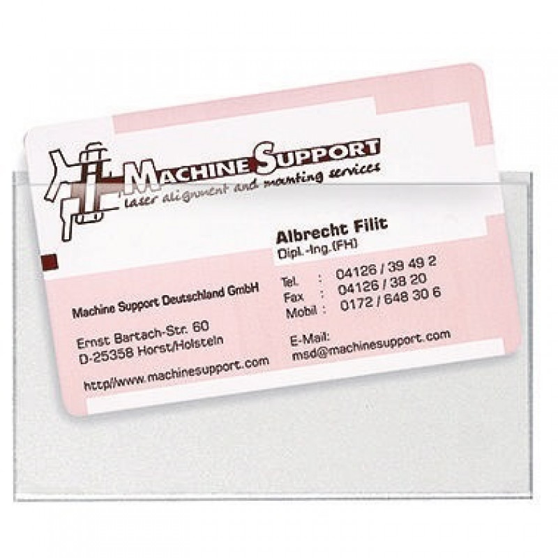 Veloflex Visitenkartentasche VELOCOLL 2209100 PP transparent