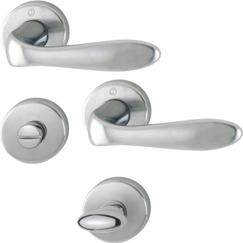 Rosettengrt.Genova M1535/19KV/19KVS MS F45-R rd.SK/OL DIN L/R D/D HOPPE Rosettengrt.Genova M1535/19KV/19KVS MS F45-R rd.SK/OL DIN L/R D/D HOPPE