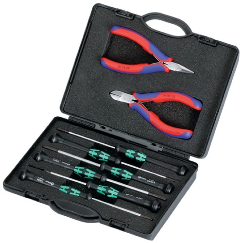 Elektronikwerkzeugsatz 8tlg.im Kunststoffkoffer KNIPEX Elektronikwerkzeugsatz 8tlg.im Kunststoffkoffer KNIPEX