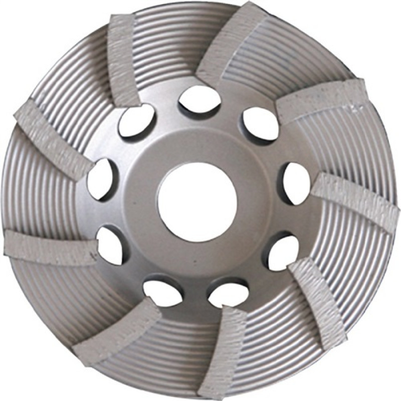 Diamantschleiftopf 125mm f.Beton u.Granit 22,23mm einreihig PROMAT Diamantschleiftopf 125mm f.Beton u.Granit 22,23mm einreihig PROMAT