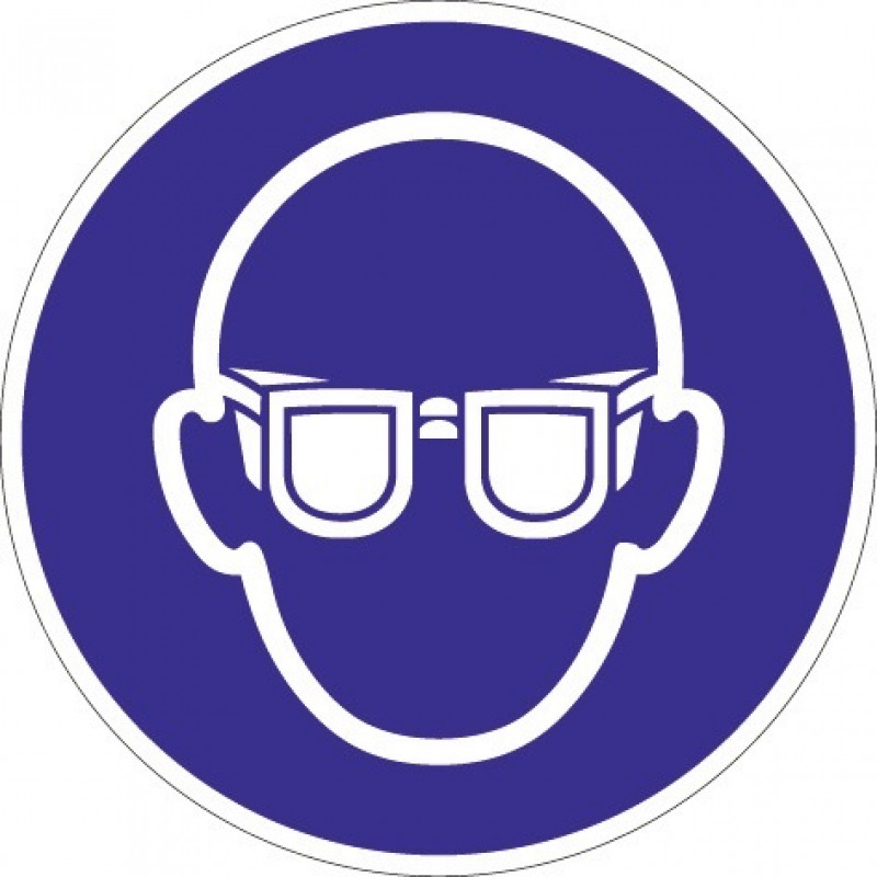 Schild Augenschutz benutzen D.200mm Ku. blau/weiß ASR A1.3 DIN EN ISO 7010 Schild Augenschutz benutzen D.200mm Ku. blau/weiß ASR A1.3 DIN EN ISO 7010