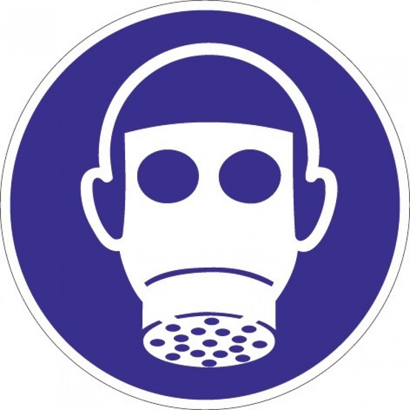 Schild Atemschutz benutzen D.200mm Ku. blau/weiß ASR A1.3 DIN EN ISO 7010 Schild Atemschutz benutzen D.200mm Ku. blau/weiß ASR A1.3 DIN EN ISO 7010
