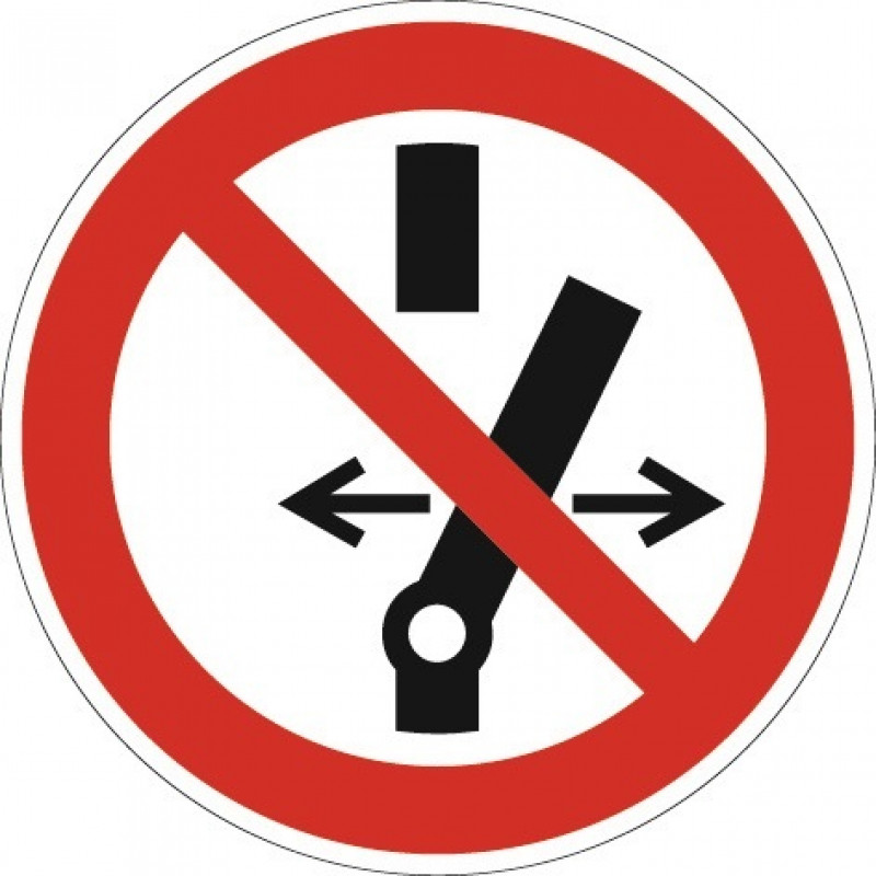 Verbotszeichen ASR A1.3/DIN EN ISO 7010 Schalten verboten Ku.
