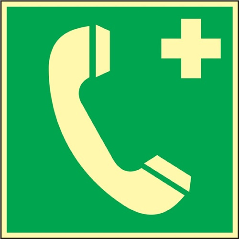 Rettungszeichen BGV A8 L148xB148mm Nottelefon Folie Rettungszeichen BGV A8 L148xB148mm Nottelefon Folie