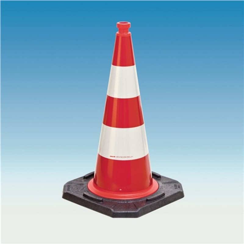 Leitkegel TL H.500mm BAST geprüft,2 Streifen G. 3,20 kg,33x33 cm Leitkegel TL H.500mm BAST geprüft,2 Streifen G. 3,20 kg,33x33 cm