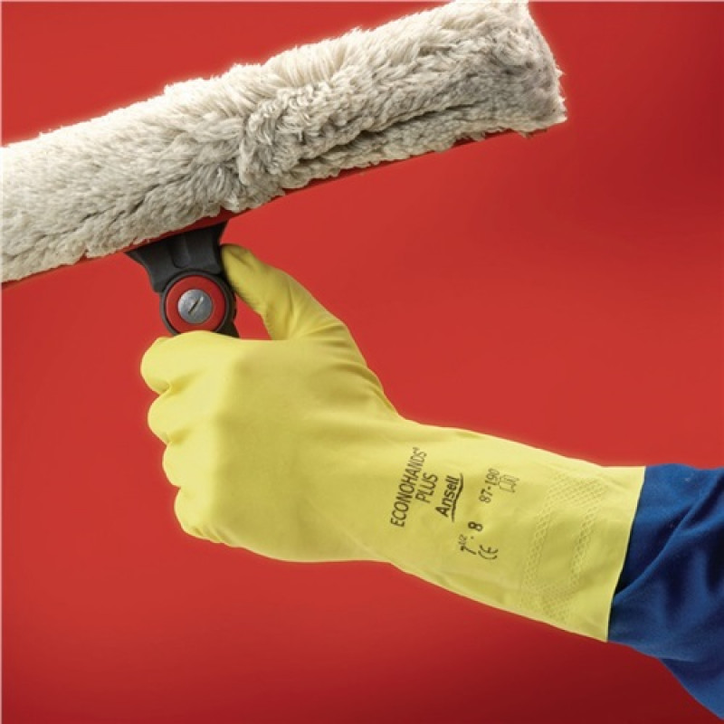 Chemiehandschuh AlphaTec 87-190 Gr.7,5-8 gelb Kat.I ANSELL Chemiehandschuh AlphaTec 87-190 Gr.7,5-8 gelb Kat.I ANSELL