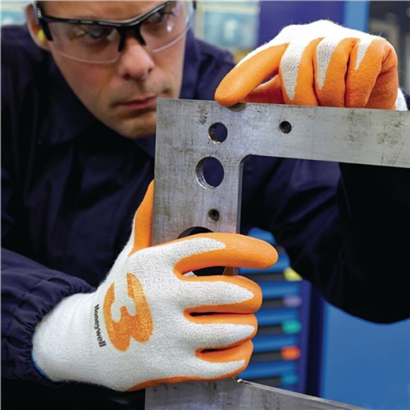 Schnittschutzhandschuhe Check&Go Amber Nit3 Gr.9 weiß/orange EN388 Kat.II 10PA Schnittschutzhandschuhe Check&Go Amber Nit3 Gr.9 weiß/orange EN388 Kat.II 10PA