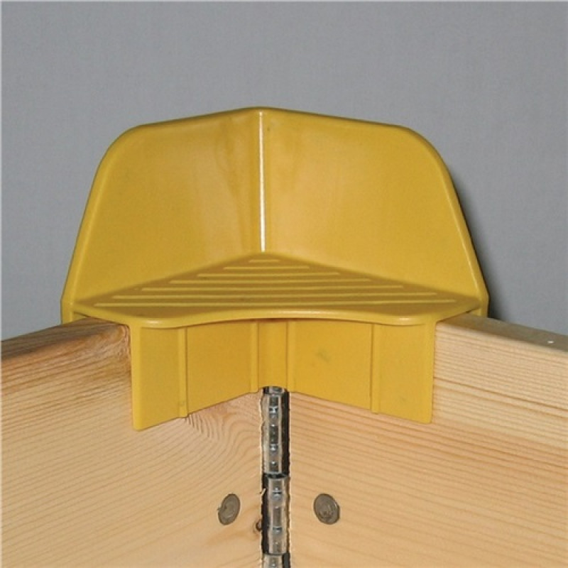 Stapelecke gelb Polypropylencarbonat 20St./VE Stapelecke gelb Polypropylencarbonat 20St./VE